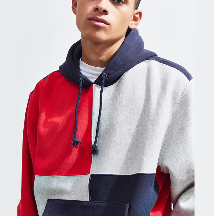 custom color block hoodies